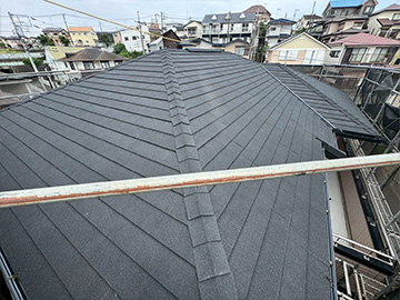 屋根カバー工事：施工後