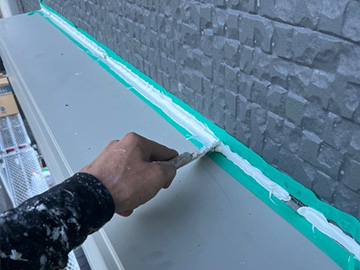 シーリング：へら押え