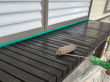 縁台：上塗り2回目