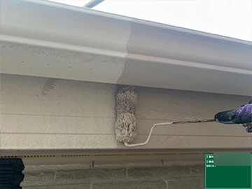 付帯部：中塗り