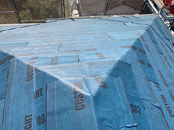 屋根：ルーフィングシート